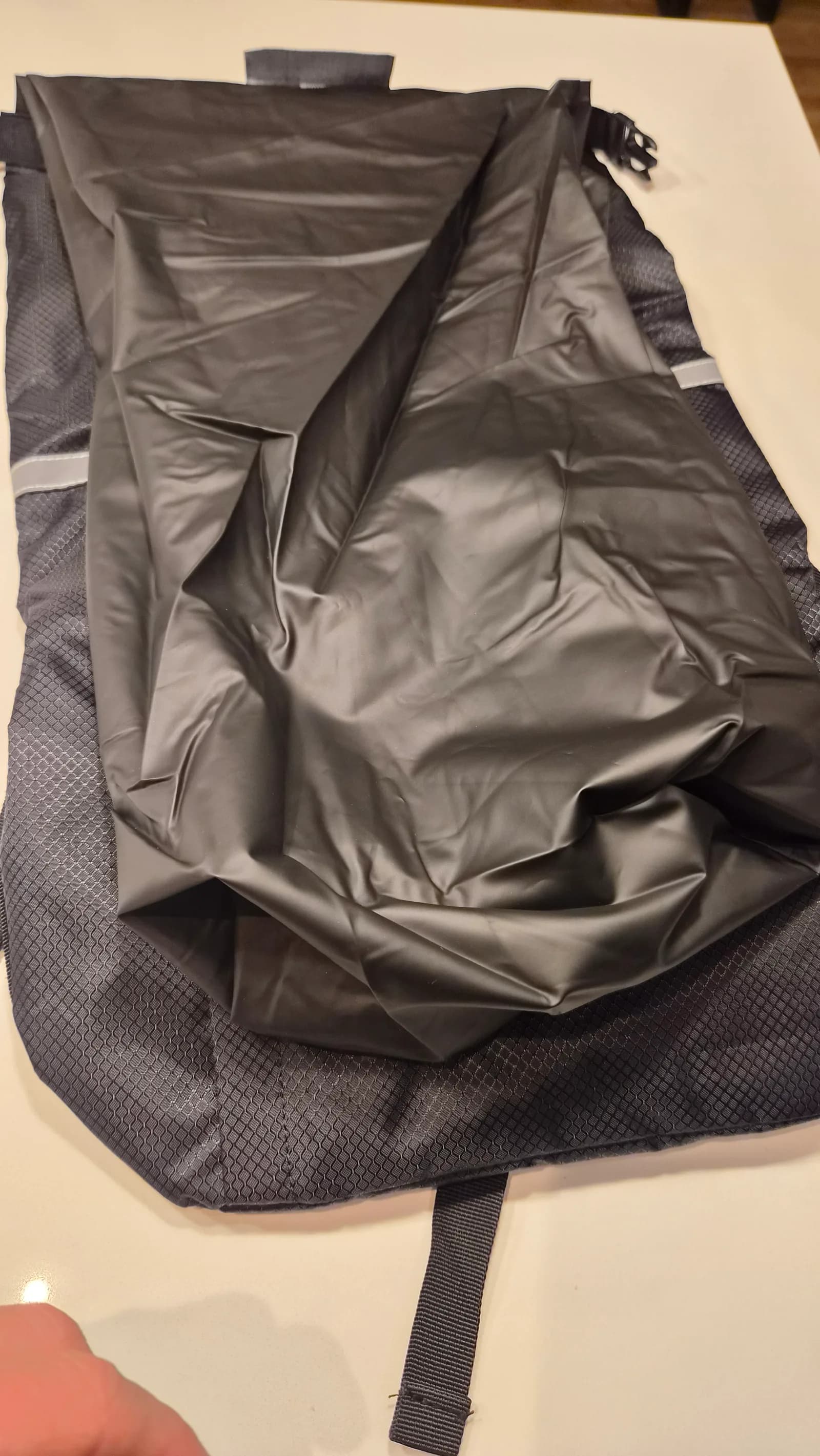 One of the two waterproof liners pulled out of the PoKit