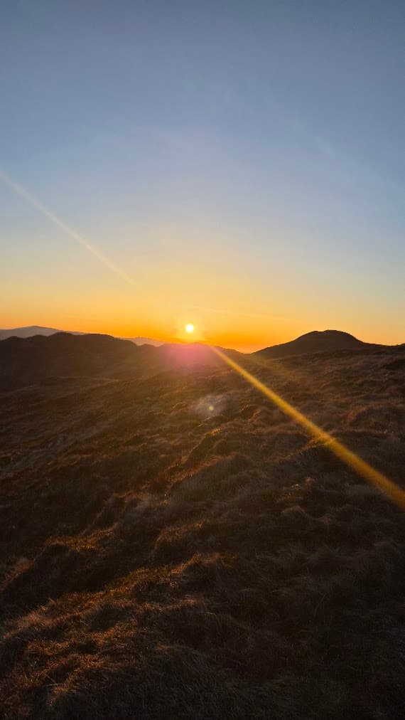 Can't beat sunrise over the mountains