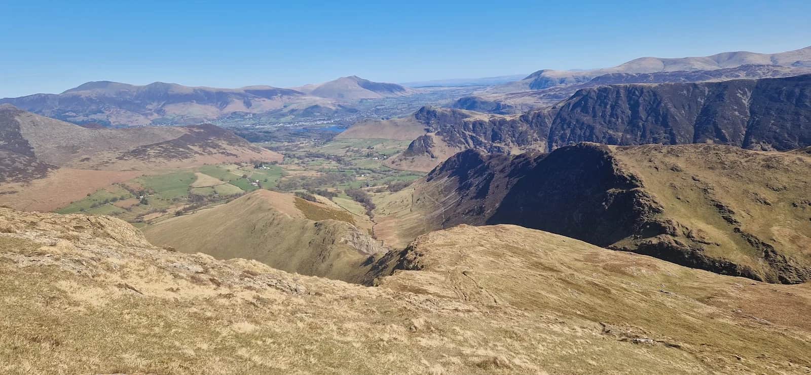 Catbells, Maiden Moor, Dale Head and Hindscarth from Lingholm