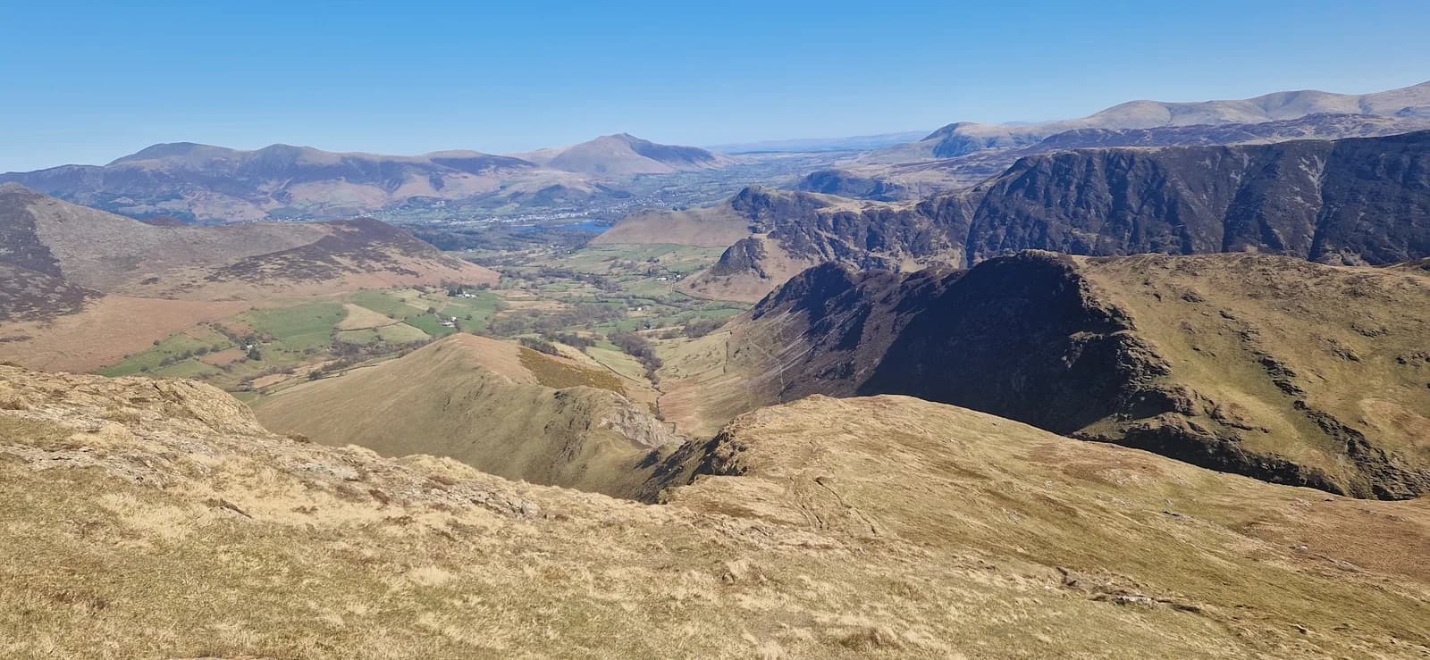 Catbells, Maiden Moor, Dale Head and Hindscarth from Lingholm