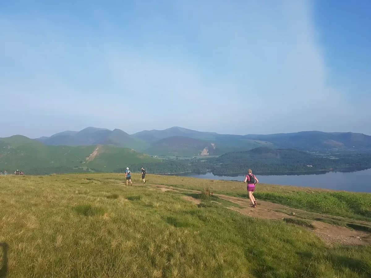 Walla Crag, Castle Crag and Derwentwater from Keswick
